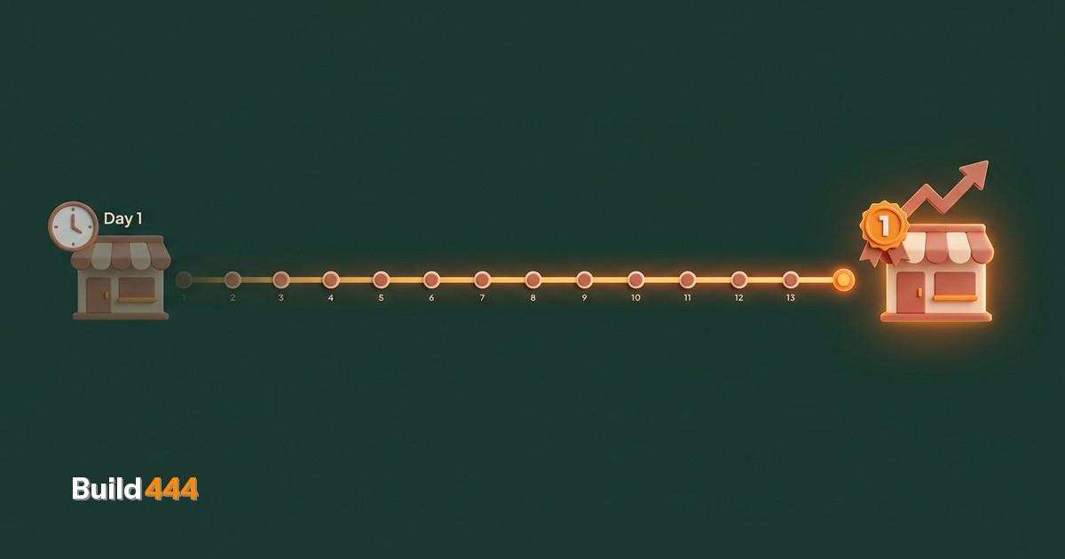 Miniature diorama of a charming hat shop storefront with tiny hats on display and a glowing laptop showing a Shopify dashboard