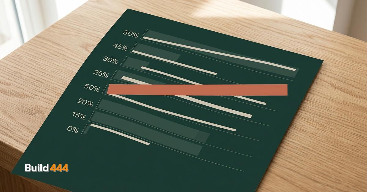 SEO audit scorecard med 10 vandrette kategorisøjler og vægtede procenter på skovgrønt kort lagt på egetræsskrivebord